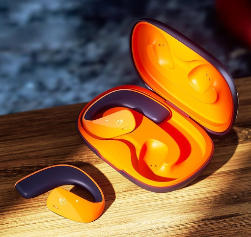 Open-Ear AirConduction Sports Ear-Clip Earbuds,Wireless Bluetooth Hi-Fi Earphones with Adaptive ANC