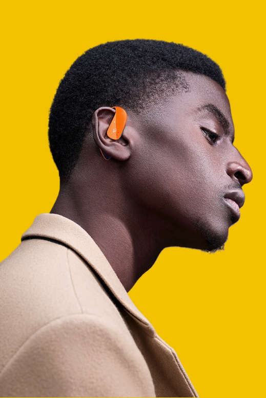 Open-Ear AirConduction Sports Ear-Clip Earbuds,Wireless Bluetooth Hi-Fi Earphones with Adaptive ANC