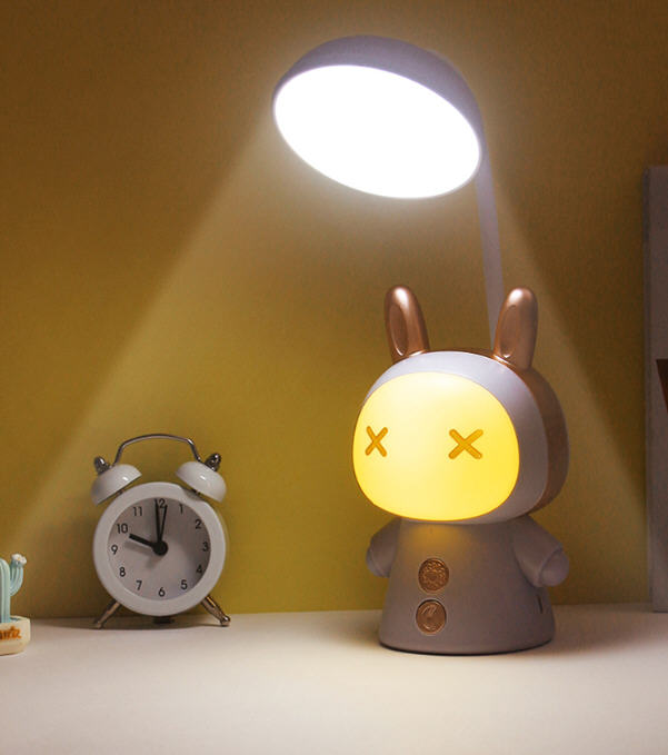 Folding rechargeable eye-care desk lamp, bedside lamp, student children's desk lamp, cartoon led desk lamp