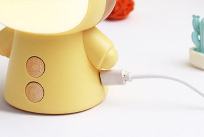 Folding rechargeable eye-care desk lamp, bedside lamp, student children's desk lamp, cartoon led desk lamp