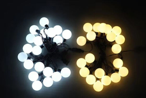 Outdoor camping ambient string lights, tent canopy decorative lights, orb string lights, colorful lights